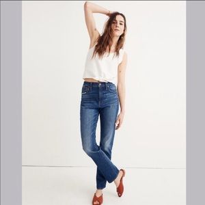 Madewell the high-rise slim boyjean, size 28